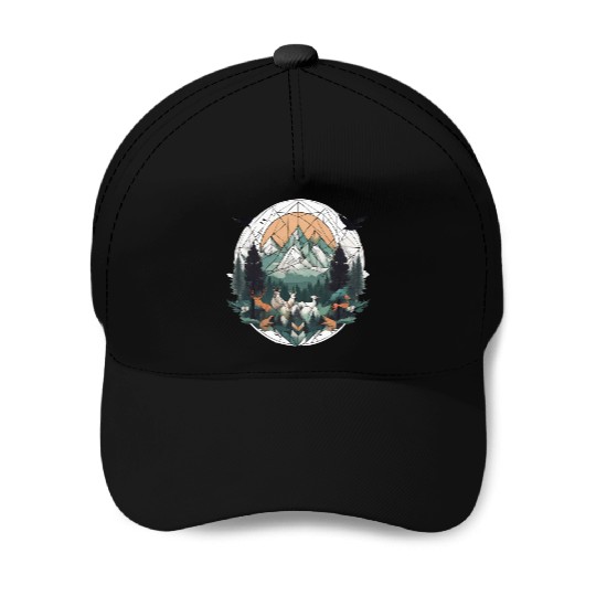 Geoforest Tapestry Baseball Caps