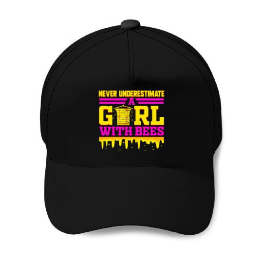 Beekeeper Funny Bee Gift for Girls Honey Baseball Caps