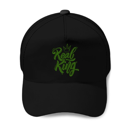 Real King , Dad Gift, Father's Day and Mom gift. Baseball Caps