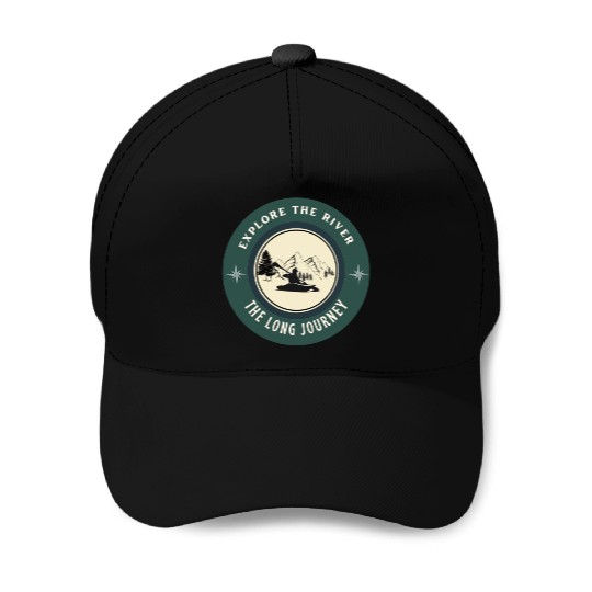 explore the river Baseball Caps