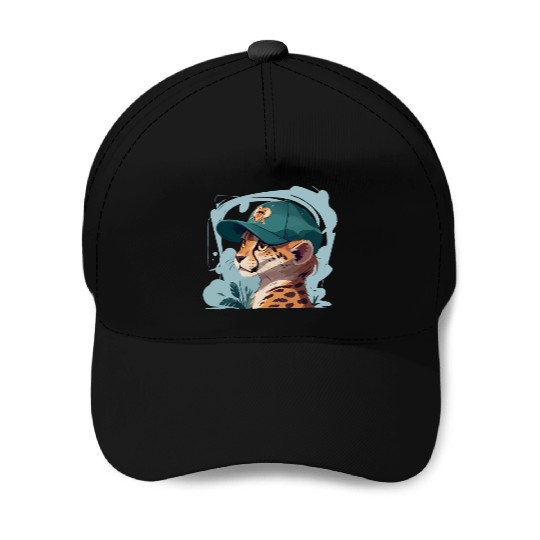Cool Cheetah Baseball Caps