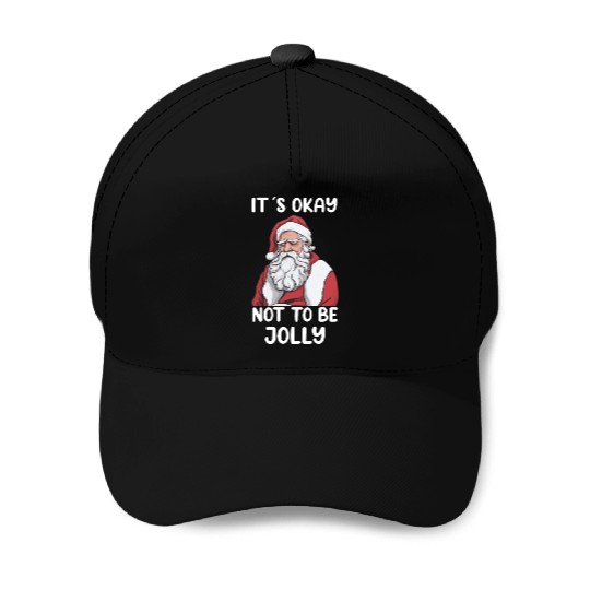Mental Health Christmas Anti Christmas Holiday Baseball Caps