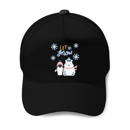 Let It Snow Baseball Caps