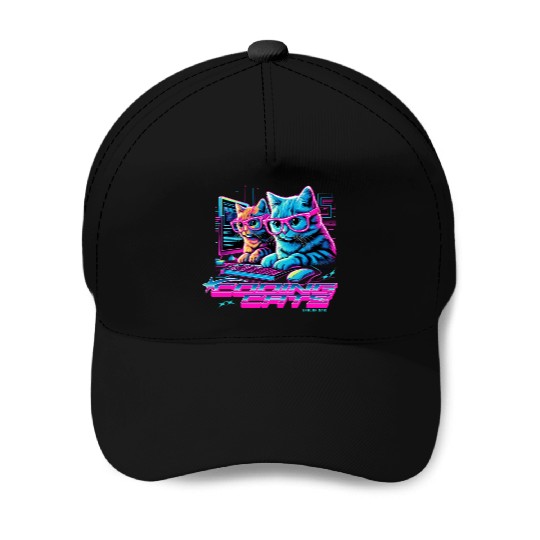 Coding Cats Programmer Baseball Caps