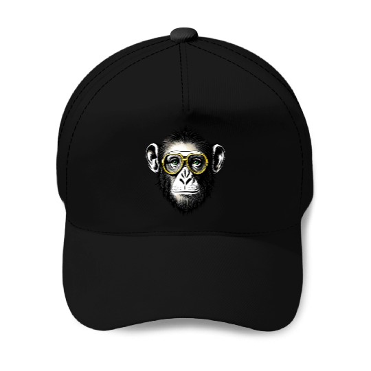 Elegant monkey Baseball Caps