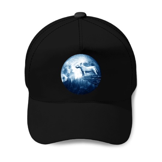 Bull Terrier Dog Moon Dog Mom Dad Women Men Dog Baseball Caps