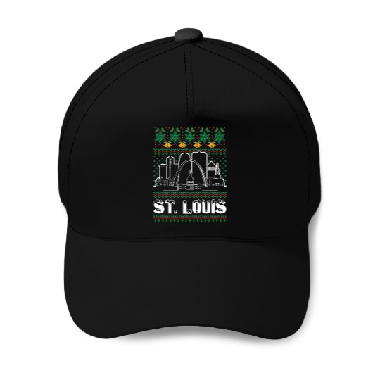 St. Louis Missouri Ugly Christmas Baseball Caps