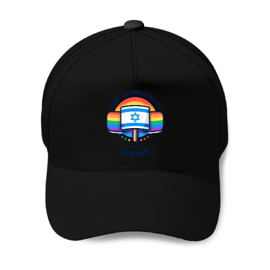 LGBTQ community STANDS WITH ISRAEL Baseball Caps