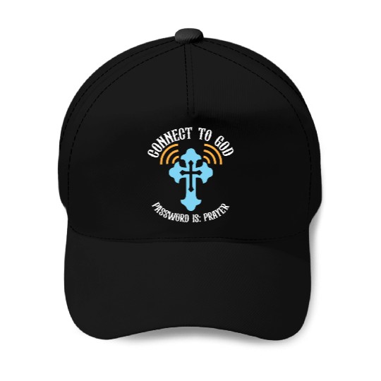 Connect to God I Love Jesus Believer Scripture Baseball Caps