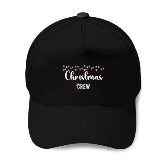 Christmas Crew Neon Xmas Lights Baseball Caps