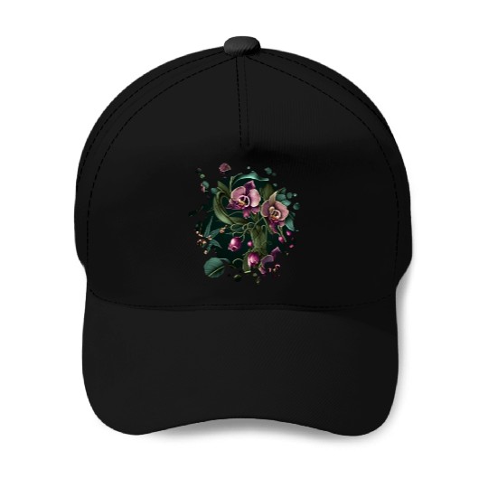Orchid Inspired Flower Plant Lover Funny Gardening Baseball Caps