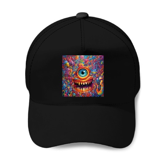 Going On a Little Trip - Cyclops and Teeth Psyched Baseball Caps
