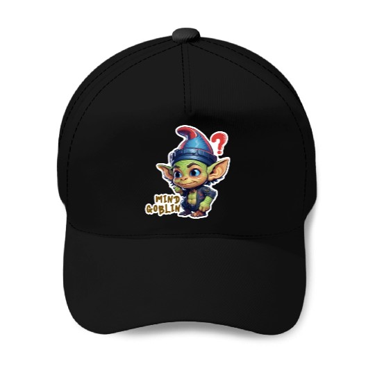 Funny Green Goblin Monster - Mind Goblin Deez Nuts Baseball Caps