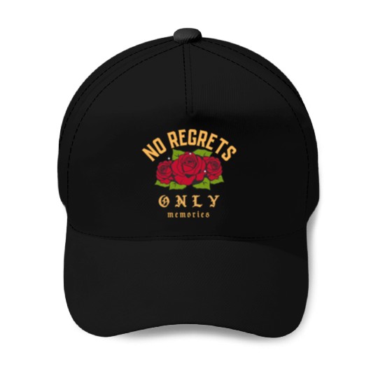 No Regrets only memories Baseball Caps
