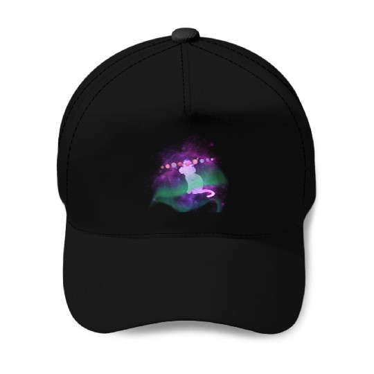 Music Space Cat Baseball Caps