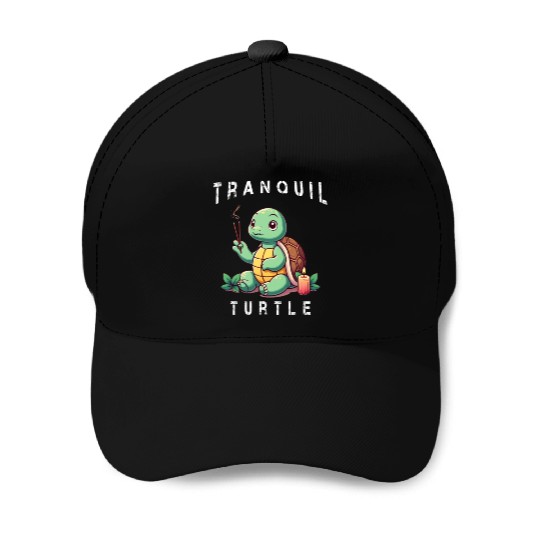 Chilled Turtle Relaxed Turtles Baseball Caps