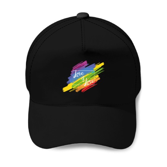 Love Is Love Baseball Caps