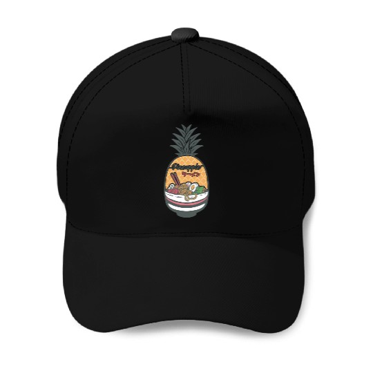 Pineapple Ramen Baseball Caps