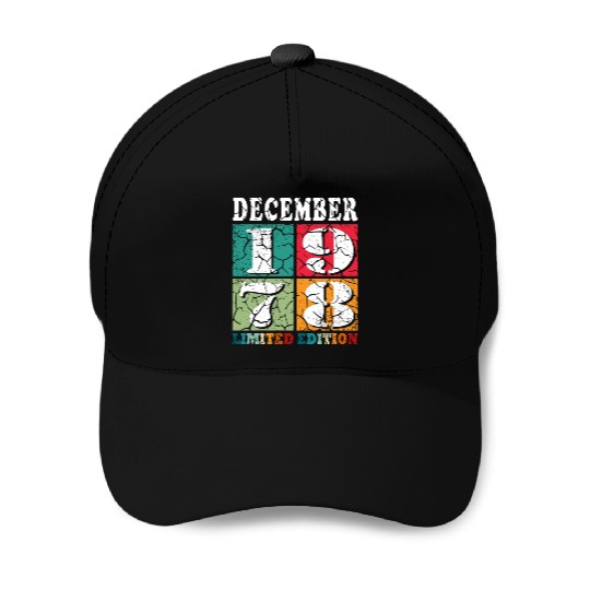 December 1978 Anniversary December 1978 December Baseball Caps