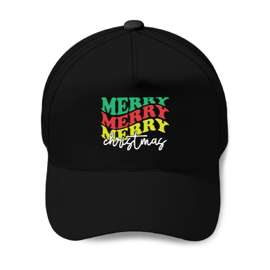 Merry merry merry Christmas, Xmas Design Baseball Caps