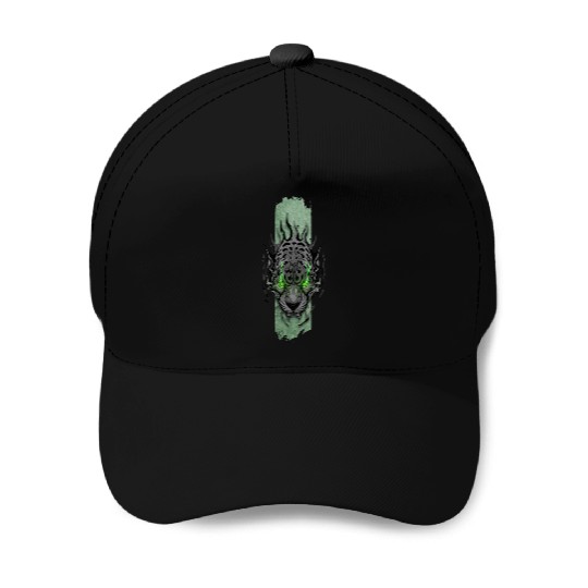Emerald-Eyed Jaguar Baseball Caps