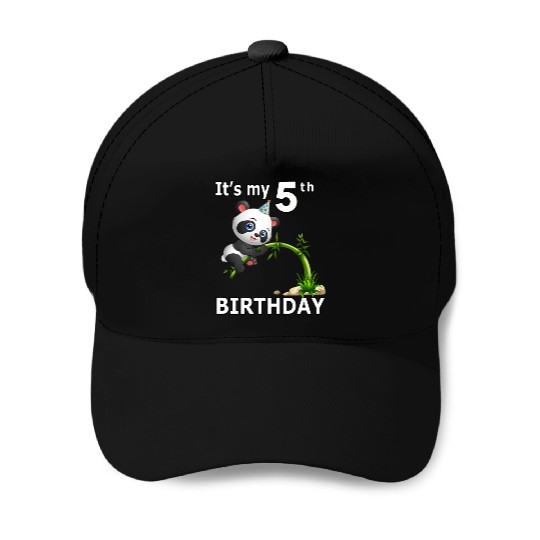 5 Panda 5Th Py Animal Panda Baseball Caps