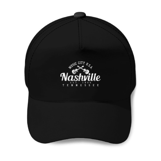 Nashville Tennessee Usa Music City Country Music V Baseball Caps