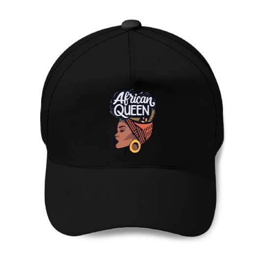African Queen Afrocentric Queen Baseball Caps