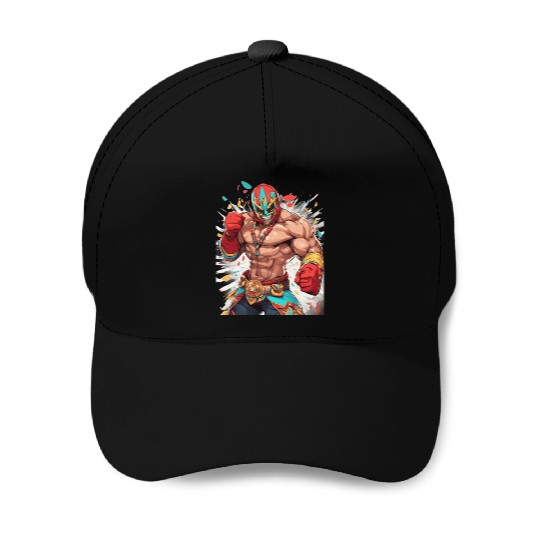Mexican Wrestler Baseball Caps