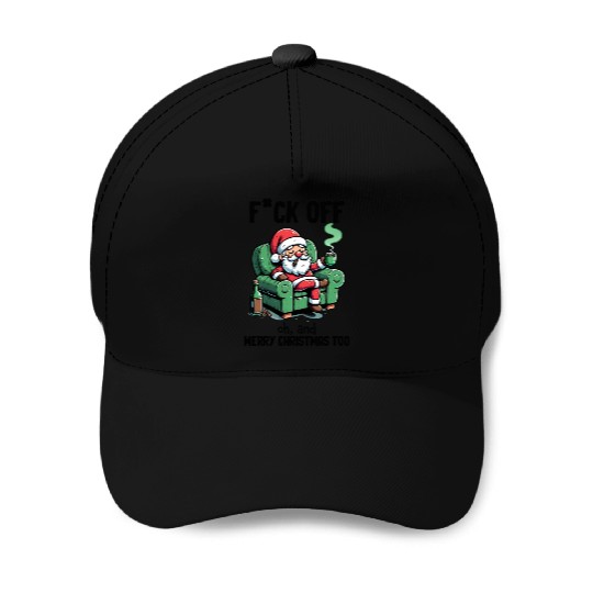 Funny Christmas F*ck Off Merry Christmas Baseball Caps