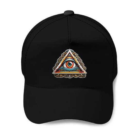 secret society illuminati Baseball Caps