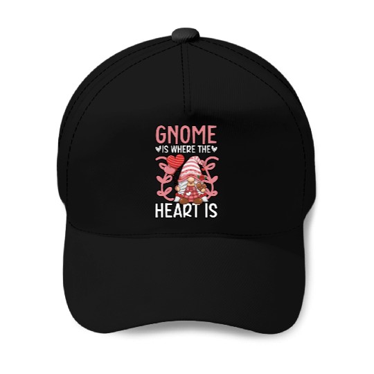 Gnome Valentines Day Gardening Garden Gnome Lover Baseball Caps