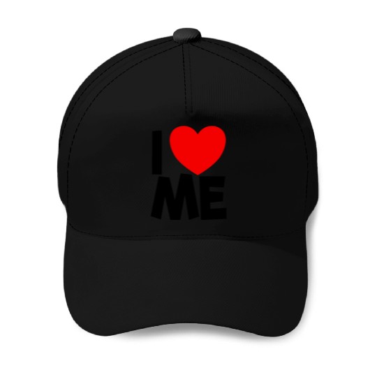 I Love Me Red Heart Self Love Affirmation Baseball Caps