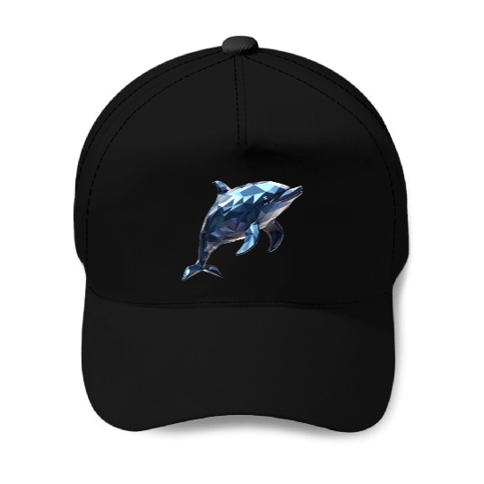 Geometric Style Dolphin Baseball Caps