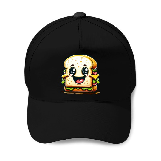 Laughing Sandwich – Lunchtime laughter Baseball Caps
