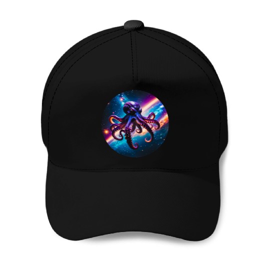 Space Octopus Baseball Caps