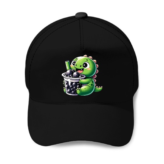 Boba Tea Dragon Kawaii Baseball Caps