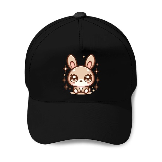 Rabbit Bubble Tea Kawaii Baseball Caps
