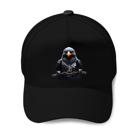Steel & Storm: Eagle Breaks Through Bars Baseball Caps