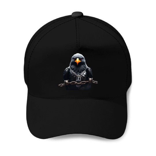 Steel & Storm: Eagle Breaks Through Bars Baseball Caps