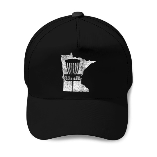 Minnesota Disc Golf State With Baet Distressed Baseball Caps