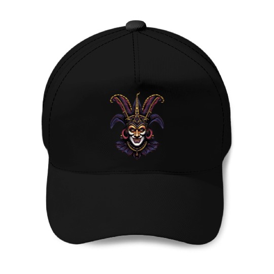 Mardi Gras Costume Jester Clown Carnival Street Baseball Caps