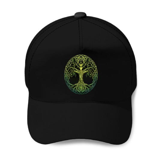 St Patricks Day Celtic Knot Tree Irish Gaelic Baseball Caps