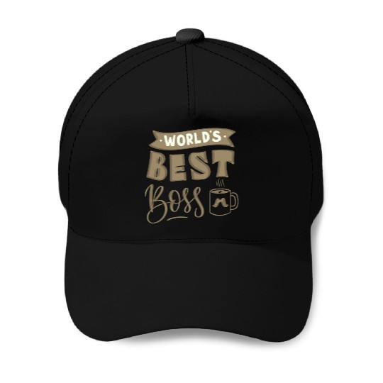 world's best boss Baseball Caps