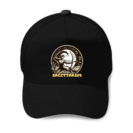 Sagittarius Horoscope Baseball Caps