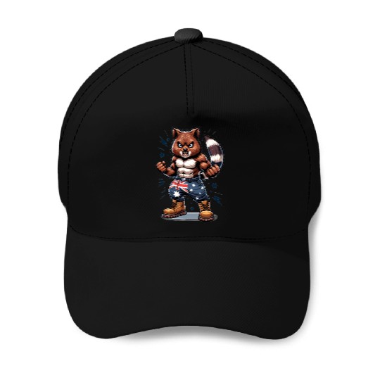 Quokka Australian fighter design Baseball Caps
