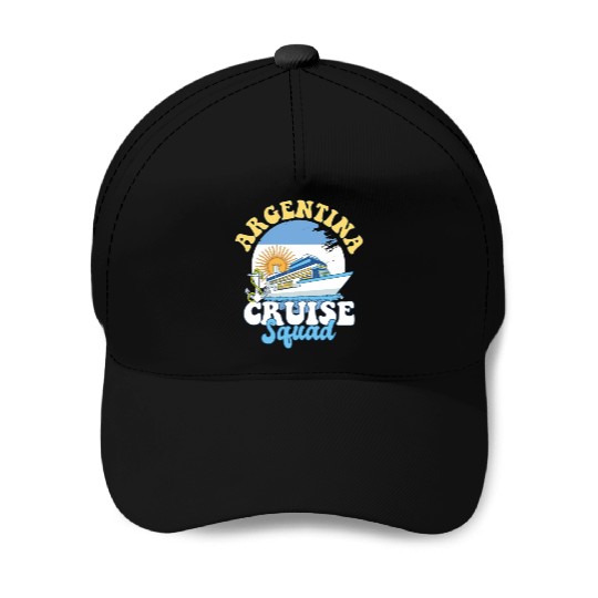 Argentina Cruise Squad Family Vacation Trip Baseball Caps