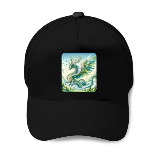 Nature Elemental Dragon Baseball Caps
