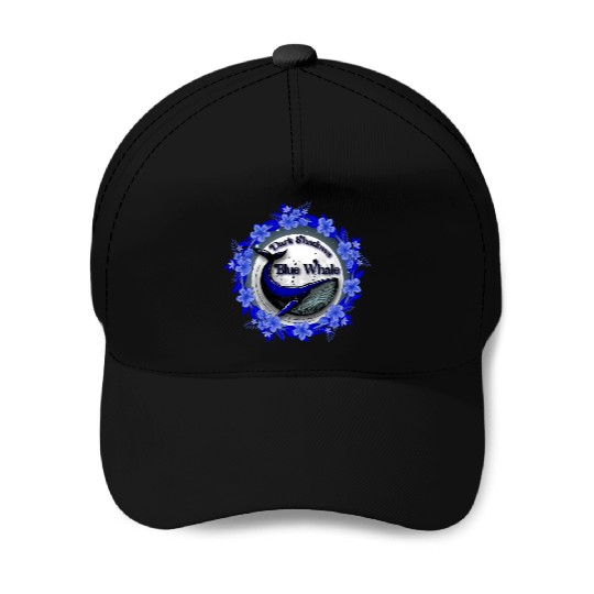 Dark Shadows Blue Whale Baseball Caps