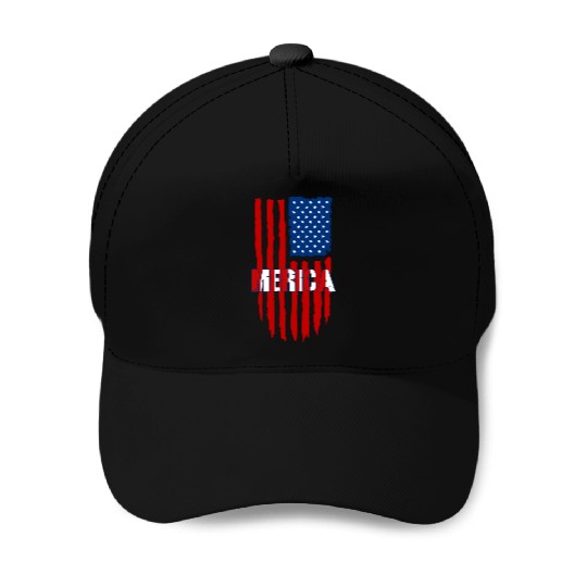 American Flag Merica Baseball Caps